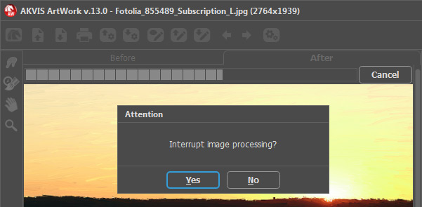 Interrompre le traitement