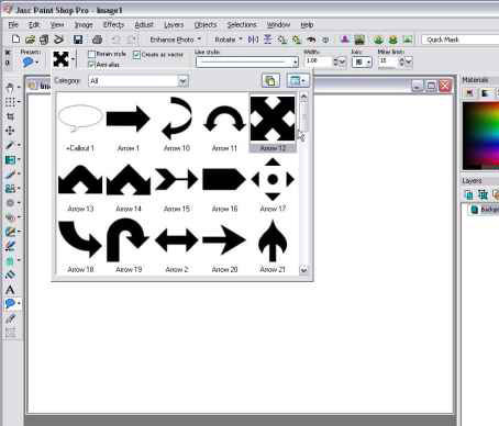 Select a shape