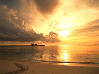 Un tramonto sul mare