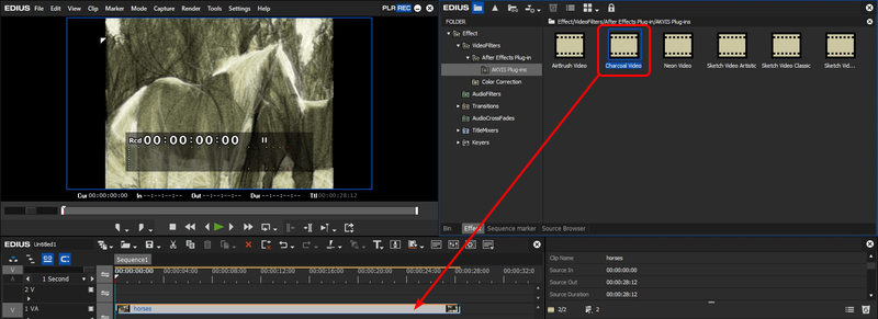 Charcoal Video dans EDIUS Pro 9