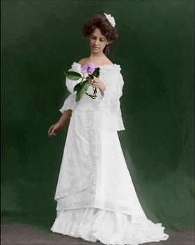 the colorized photo of a girl