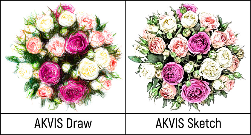 Drawing in AKVIS Sketch and AKVIS Draw