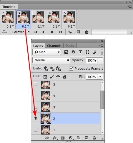Creazione dei fotogrammi