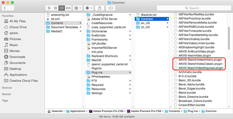 Plug-ins (Adobe Premiere Pro CS6)