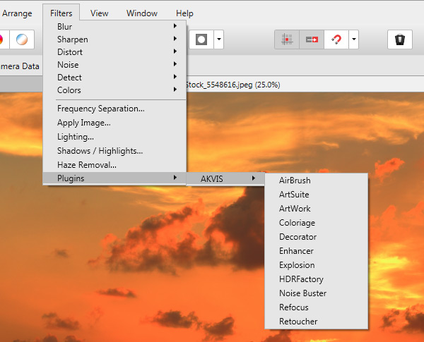 Plugin AKVIS in Affinity Photo